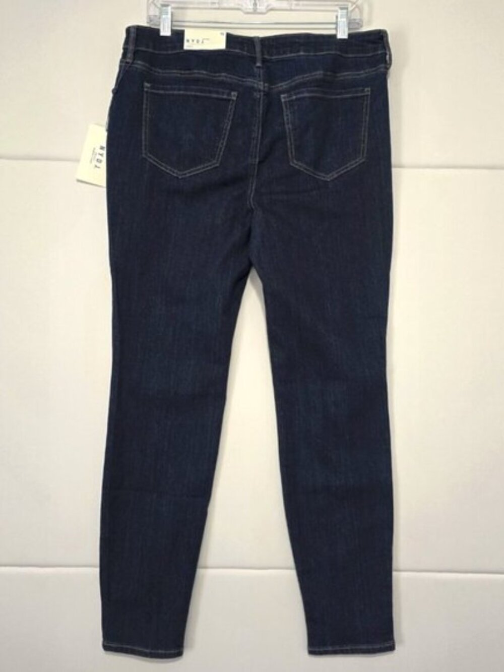 NYDJ Mid Rise Skinny Jeans Dark Wash Size 10 NWT - Picture 3 of 9